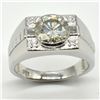 Image 1 : Silver Certified Moissanite ( Round 10 Mm)(7.6ct) Rhodium Plated Test And Looks Better Than Diamond 