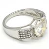 Image 5 : Silver Certified Moissanite ( Round 11 Mm)(6.4ct) Rhodium Plated Test And Looks Better Than Diamond 