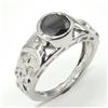 Image 2 : Silver Certified Black Moissanite ( Round 7.5 Mm)(4.2ct) Rhodium Plated Test And Looks Better Than D