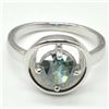 Image 3 : Silver Greenish Blue Moissanite (Round 7.5 Mm)(3.1ct) Rhodium Plated Test And Looks Better Than Diam