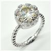 Image 2 : Silver Certified Moissanite(Round 10 Mm)(3.85ct) Rhodium Plated Test And Looks Better Than Diamond (
