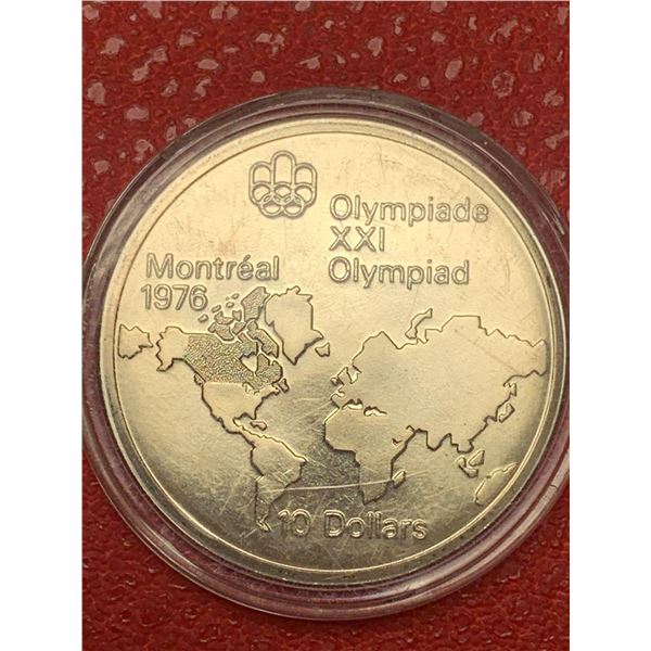Canada Mint Issued 1976 Olympics $10.00 Silver Coin( 1.44 Troy Ounce) series 1 92.5% Pure Silver