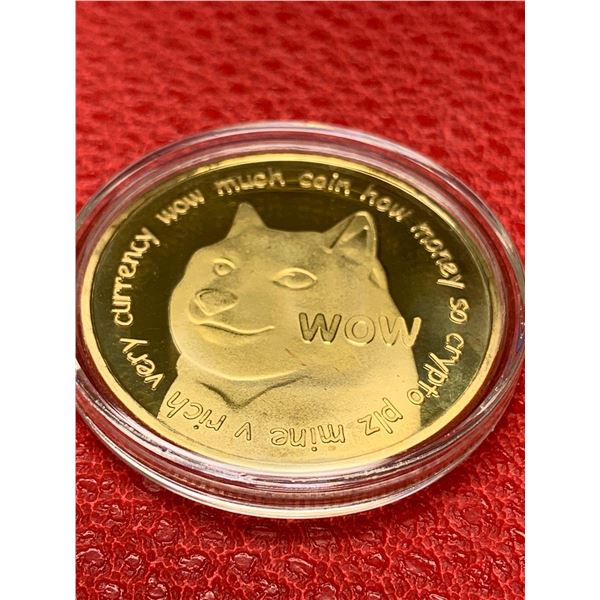 Dogecoin crypto Cased medallion