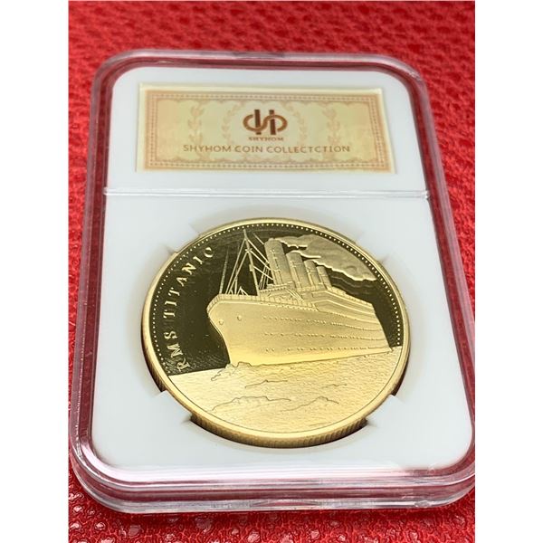 NEW RMS Titanic Cased collector coin issued by Shyhom Coin Collections