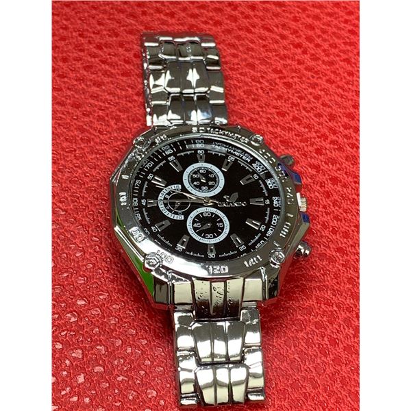 Orlando Mens NEW Quartz Divers Style Wrist Watch Silver