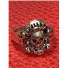 Image 1 : Gents Silver Bikers Ring Love size 9 sculpted NEW