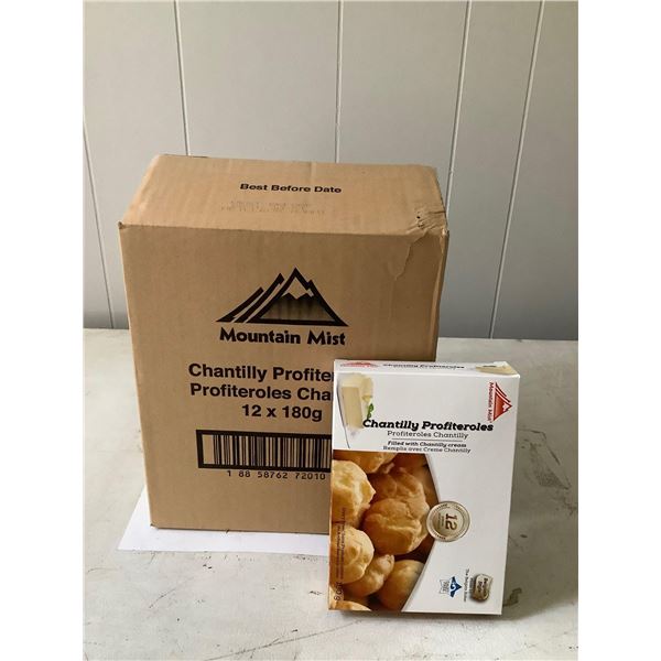 Case of Frozen Mountain Mist Chantilly Profiteroles (12 x 180g)