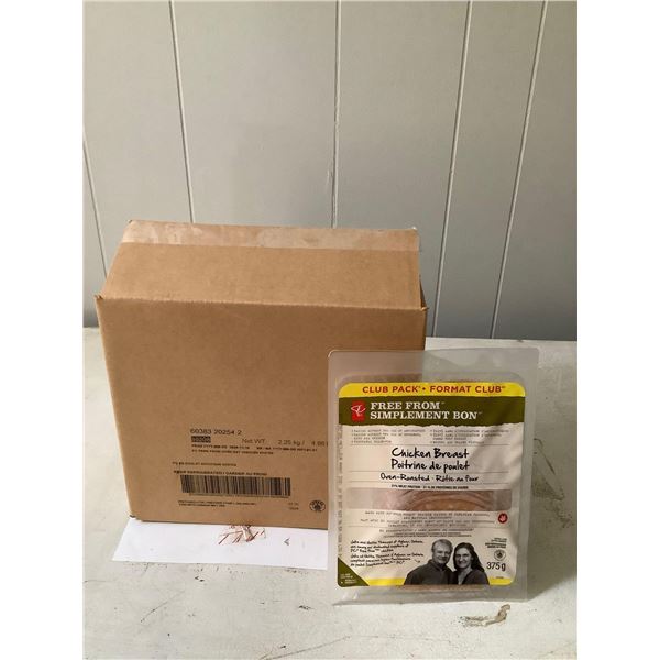 Case of Frozen President's Choice Sliced Chicken Breast (6 x 375g)