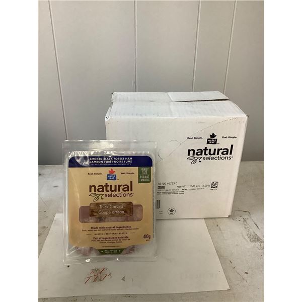 Case of Frozen Maple Leaf Thick Carved Smoked Black Forest Ham (6 x 400g)