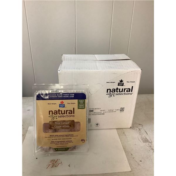 Case of Frozen Maple Leaf Thick Carved Smoked Black Forest Ham (6 x 400g)