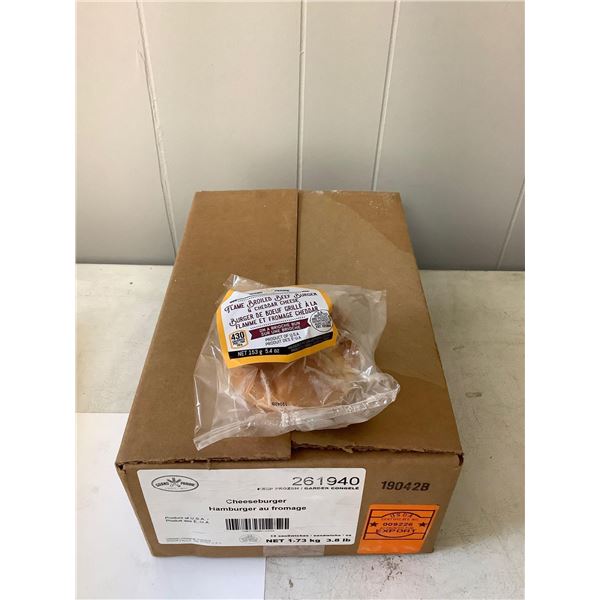 Case of Frozen Grand Prairie Cheeseburgers (12 x 153g)