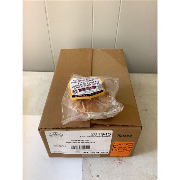 Case of Frozen Grand Prairie Cheeseburgers (12 x 153g)