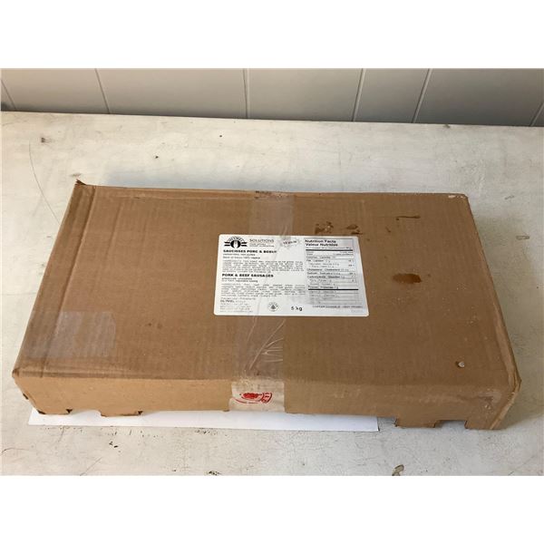 Case of Frozen Olymel Pork and Beef Sausages (5kg)