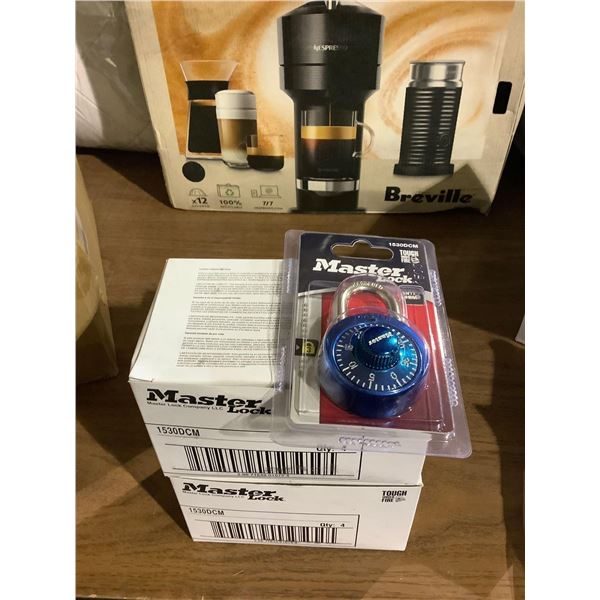 Case of 4 Master Lock Combination Locks Lot of 2 - Model: 1530DCM