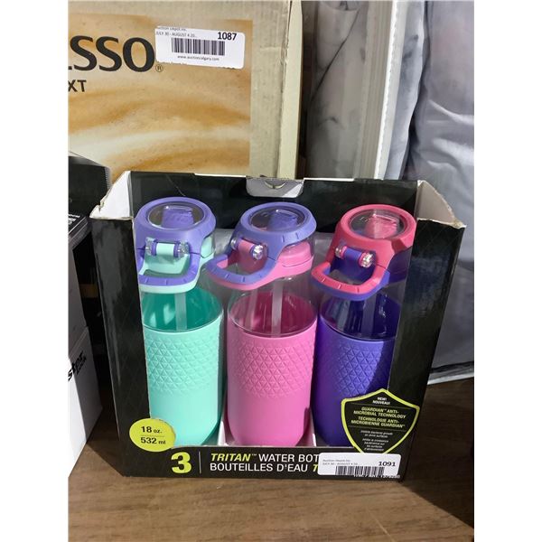 Zulu Tritan Water Bottles 3-Pack