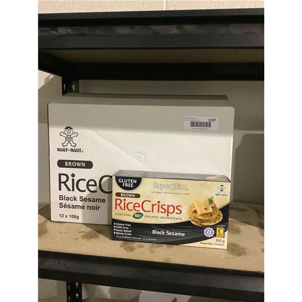 Case of Rice Crisps Black Sesame (12 x 100g)