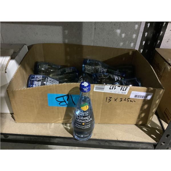 Case of Clearly Canadian Sparkling Water Beverage Assorted Flavors (13 x 325mL)