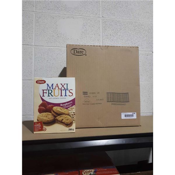 Case of Maxi Fruits Raspberry Soft Oatmeal Cookies (12 x 280g)