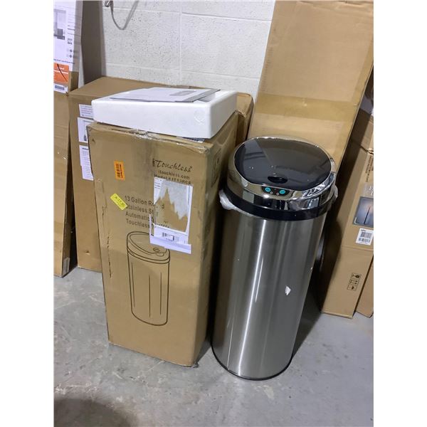 iTouchless 13 Gallon Round Sensor Trash Can