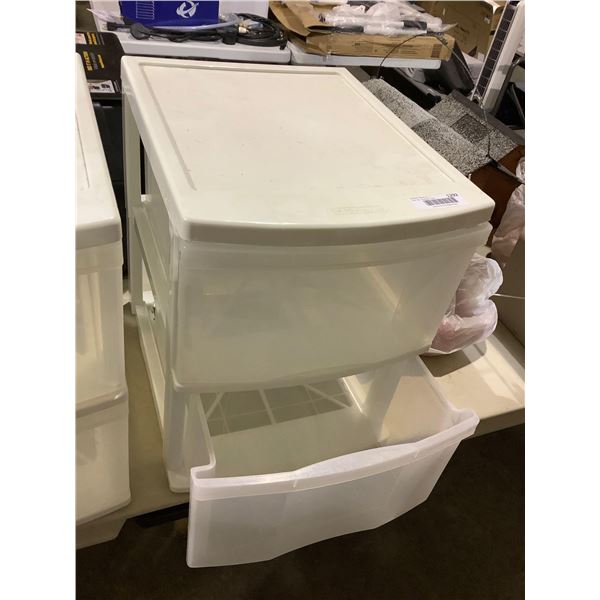 Gracious Living Plastic 2-Drawer Storage Bin