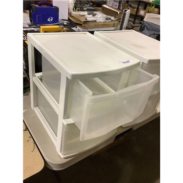 Gracious Living Plastic 2-Drawer Storage Bin