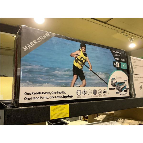 Mark Shaw 10ft Inflatable Stand Up Paddle Board - Black NEW