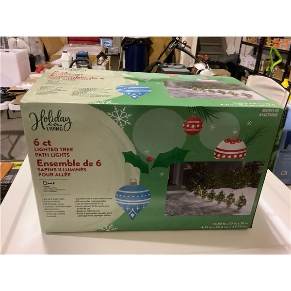 Holiday Living 6ct Lighted Tree Path Lights