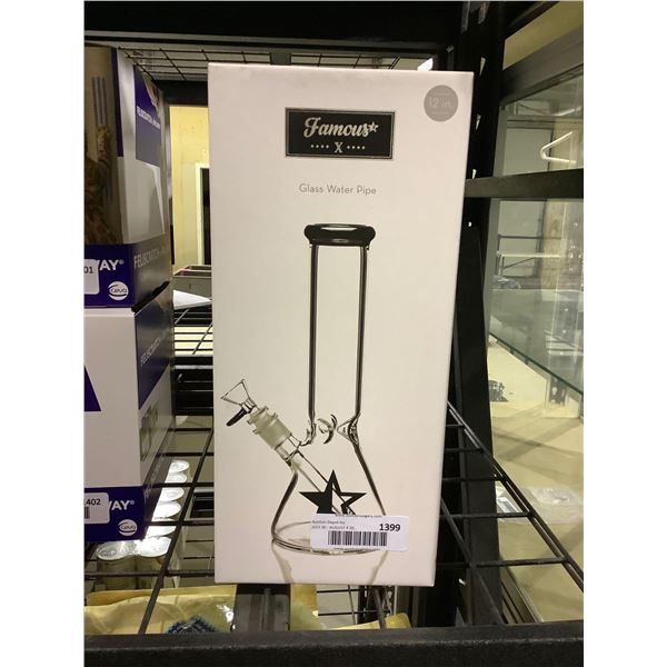 Famous X 12in Glass Water Pipe