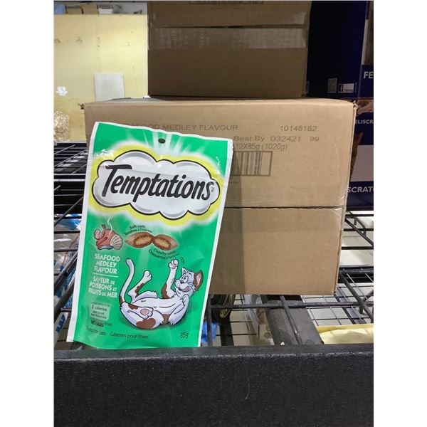 Case of Temptations Seafood Medley Cat Treats (12 x 85g)