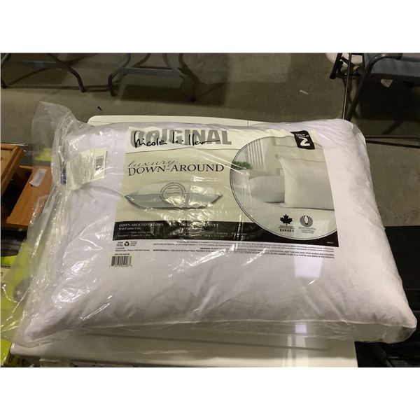 Nicole Miller Luxury Down Around Standard Size Pillow 2-Pack