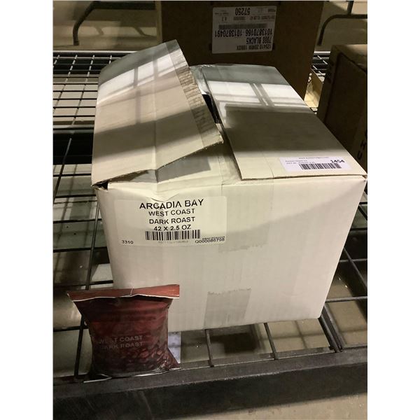 Case of Arcadia Bay Dark Roast Ground Coffee (42 x 2.5oz)