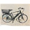 Image 2 : BLACK DELSOL LXI 1.0 8 SPEED, 21" FRAME, DISC BRAKES, FRONT SUSPENSION ELECTRIC BIKE - NO CHARGER