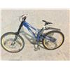 Image 1 : BLUE IRON HORSE YAKUZA KUMICHO 6 SPEED, 14" FRAME, FULL SUSPENSION MOUNTAIN BIKE - NO FRONT BRAKES