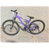 Image 1 : PURPLE  NO NAME, 19 SPEED, 21" FRAME, FRONT SUSPENSION, DISC BRAKES MOUNTAIN BIKE - NO FRONT BRAKES