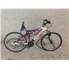Image 2 : PURPLE AND WHITE NAKAMURA SOLANO 4.1, 18 SPEED, 16" FRAME, FULL SUSPENSION MOUNTAIN BIKE -