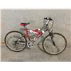 Image 2 : RED VI-TECH HARDRIVE 21 SPEED, 18" FRAME FRONT SUSPENSION MOUNTAIN BIKE