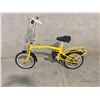 Image 1 : YELLOW OYAMA SINGLE SPEED FOLDING BIKE