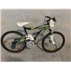 Image 2 : BLACK RALEIGH TORA 21 SPEED, 20" FRAME, FULL SUSPENSION MOUNTAIN BIKE