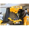 Image 2 : DEWALT CORDLESS POWER TOOLS INCLUDING BRAD NAILER, RECIPROCATING SAW, DRIVERS AND GRINDER