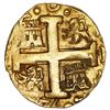 Image 2 : Lima, Peru, cob 4 escudos, 1750 R, cross side struck from 8E die (rare), NGC MS 63, ex-Luz (1752).