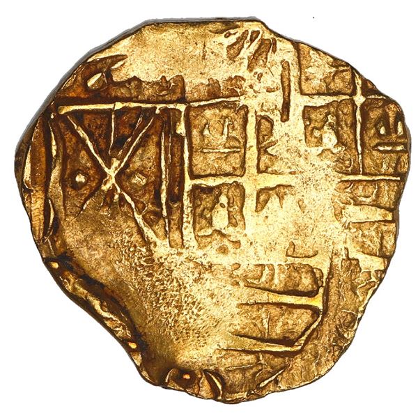 Bogota, Colombia, cob 2 escudos, Charles II, assayer not visible, NGC MS 62, ex-1715 Fleet, ex-Art M