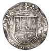 Image 1 : Seville, Spain, cob 8 reales, Philip II, assayer Gothic D at 4 o'clock outside tressure around cross