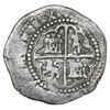 Image 2 : Lima, Peru, cob 2 reales, Philip II, assayer X, very rare, Grade 2.