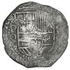 Image 1 : Potosi, Bolivia, cob 8 reales, Philip III, assayer Q, Grade 1 or 2 (no Grade on certificate).
