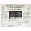 Image 3 : Potosi, Bolivia, cob 8 reales, Philip III, assayer T, Grade 1, with hand-signed certificate from 197