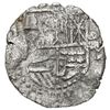 Image 1 : Potosi, Bolivia, cob 8 reales, Philip III, assayer not visible, quadrants of cross transposed, Grade