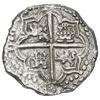 Image 2 : Potosi, Bolivia, cob 8 reales, Philip III, assayer not visible, quadrants of cross transposed, Grade