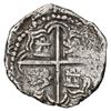 Image 2 : Potosi, Bolivia, cob 2 reales, Philip III, assayer R (curved leg), Grade 1.