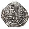 Image 1 : Potosi, Bolivia, cob 2 reales, Philip III, assayer R (small), Grade 1.