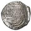 Image 1 : Potosi, Bolivia, cob 2 reales, Philip III, assayer Q, Grade 1.